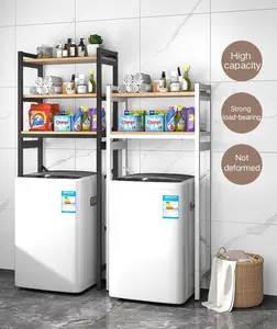 Multilayer Metal <strong>Steel</strong> Tube <strong>Pipe</strong> Washing Machine Shelf <strong>Rack</strong> Bathroom <strong>Storage</strong> Shelves Saving Over Toilet <strong>Storage</strong> <strong>Rack</strong> Shelf - Product Image 2