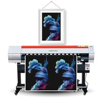 Impresora Eco Solvente MOOTOOM Más Económica de 1.6m con Cabezal Xp600/i3200, Impresora de Inyección de Tinta de 5 pies para Lona, Vinilo y Adhesivos, Plotter para Exteriores