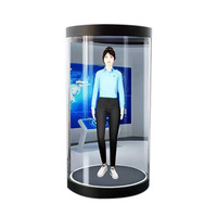 Vitrine holographique IA de 5,5 à 75 pouces pour affichage 3D à l'œil nu de humains virtuels, équipement holographique interactif d'intérieur