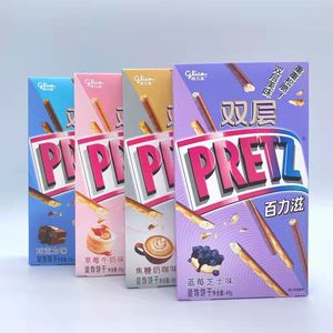 มัทฉะวานิลลาบลูเบอร์รี่ชีสสตรอเบอร์รี่นมช็อกโกแลต Glico <span class=keywords><strong>Pretz</strong></span> Cookie Bar 45g - Product Image 2