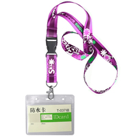 Porte-badge transparent personnalisé pas cher avec cordon pour exposition promotionnelle