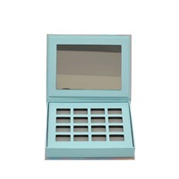 Palette de fards à paupières personnalisée de style livre, boîte d'emballage rigide avec fermeture magnétique, étui pour palette de maquillage