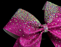 Nouveau nœud de cheerleading à paillettes fait main avec bande élastique pour équipe de cheerleading, nœud de cheerleading personnalisé