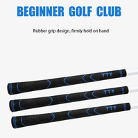 Clubs de golf en fer pour hommes et femmes, matériau en alliage, tête en graphite, poignée en caoutchouc, pour gauchers, durables, pour l'entraînement