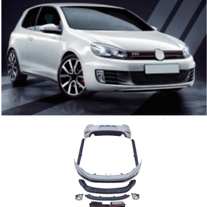 Juego Completo de Faldones Laterales, Parachoques Trasero y Delantero para Volkswagen <span class=keywords><strong>Golf</strong></span> 6 Estándar/GTI/R, Estilo MK6 GTI - Product Image 1