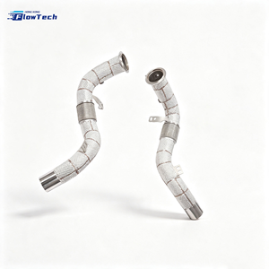 Tuyau d'échappement turbo à haut débit en acier inoxydable T304 pour BMW X5M F85 X6M F86 S63 4.4T V8 – Raccordement direct - Product Image 5