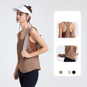 เสื้อกล้ามโยคะผู้หญิงแบบขายส่ง ทรง Racerback หลวม ใส่สบาย แห้งเร็ว ระบายอากาศดี เหมาะสำหรับออกกำลังกาย วิ่ง และเล่นกีฬา - Product Image 2