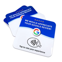 Autocollant de table personnalisé en PVC époxy, carte de menu pour réseaux sociaux, Instagram, avis Google, code QR, mini-étiquette RFID NTAG213 13.56MHz