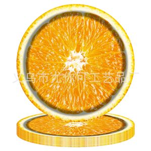 Citrus Fruit Themed <b>Paper</b> Plates Round Digital Printing Birthday Party Tableware Environment Friendly <b>Paper</b> Material - Product Image 1