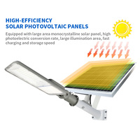 KCD 60w 200w 300w 550w IP65 haute puissance DC batterie au lithium jardin lampadaire solaire étanche extérieur LED