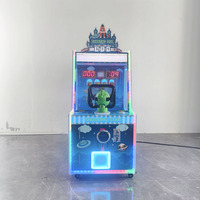 Machine de tir à balles pour enfants à monnayeur, à coup simple/double, en métal, plastique et bois, pour 6 ans et plus, avec système de sonorisation de 1 an