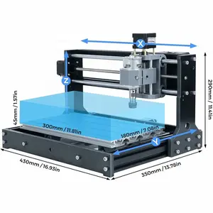 Cnc 3018 Router ukiran kayu, mesin pertukangan 4 sumbu Router kayu