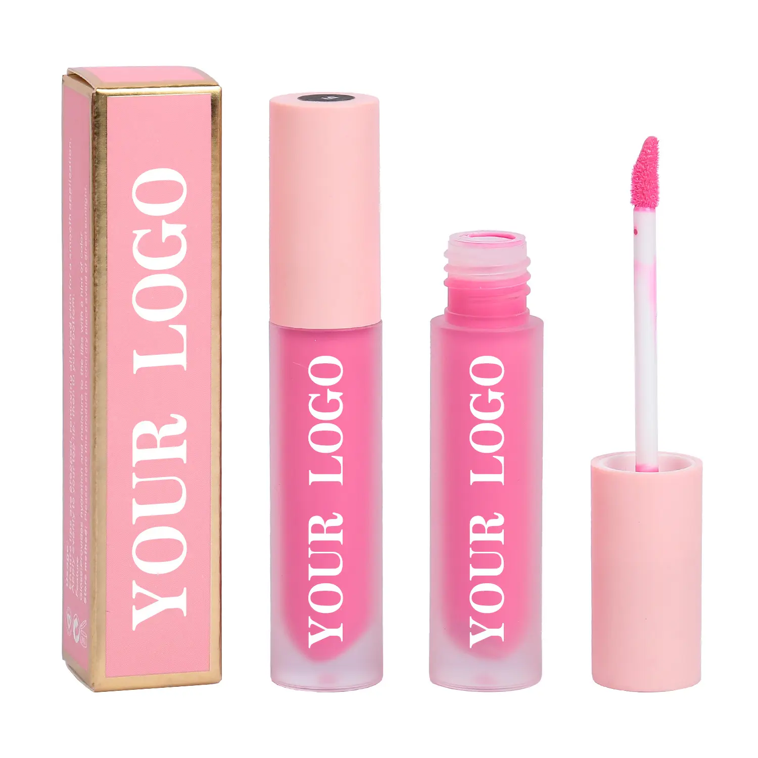 Label Pribadi Riasan Vegan Mewah Tahan Lama Tahan Air Lip Gloss Lipstik Cair