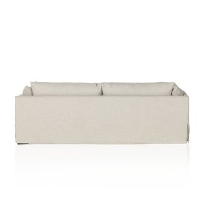 Meubles de salon Canapé 3 places à froufrous en tissu de lin <span class=keywords><strong>blanc</strong></span> - Product Image 5