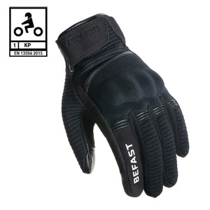 Befast REPORT CE guantes de moto de verano Negro XXL - Product Image 1