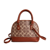 Sac fourre-tout de luxe polyvalent pour femme, nouvelle collection 2026, imprimé rétro, fermeture éclair – Chic et sophistiqué, forme coquille