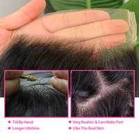 Cheveux vierges vietnamiens non traités, donneur unique, fermeture en dentelle HD 5x5, frontal double trame, vague profonde lâche, cheveux humains, perruque sans colle
