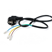 16A 250V Schuko-Stecker Netzkabel mit Abisoliertem Offenem Ende und IEC 320 Buchse für Haushaltsgeräte und Computer
