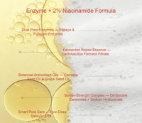Nettoyant Visage Éclaircissant OEM 5% Niacinamide et Extrait de Papaye Fermentée, Nettoyant Moussant pour le Contrôle des Taches Brunes et des Imperfections, Soin de la Peau