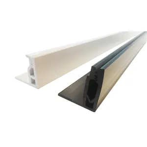 Track Acoustic Plastic Extrusion Profile Mounting Frame Stretch Pvc Fabric Wall Track System For Fabric