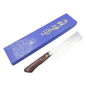 Japanese stainless steel wooden handle chef chopping fruit knife