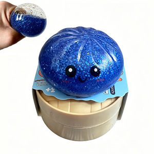 Juguete antiestrés de extrusión de dumpling arcoíris con caja de vapor, suave, nuevo y único, juguetes de fiesta, juguete para apretar, dumpling squishy - Product Image 5