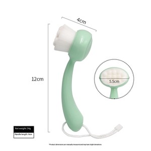 Silikon-Doppelseitige Weichborsten-Reinigungsbürste Manueller Entferner für Mitesser und Porenreinigung Make-up-Werkzeug-Reiniger - Product Image 2