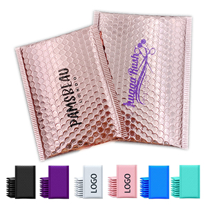 Tùy chỉnh với logo màu hồng đen trắng 6x10 6x9 gửi vận chuyển <span class=keywords><strong>Poly</strong></span> Bubble bưu phẩm Bọc Túi độn phong bì bao bì túi - Product Image 3