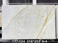Dalle de marbre Calacatta Super Gold Cresto, design moderne, polie, grande dalle de marbre pour la décoration murale et de sol de villa