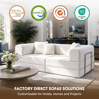 Maßgefertigtes Knitterfreies Modulares Würfelsofa mit Komprimierter Verpackung für Wohnzimmer, Hotel & Einzelhandel