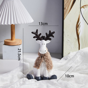 Ornamento in resina di cartone animato regalo di Natale soggiorno TV Cabinet decorazione per la casa artigianato decorazione del nuovo anno - Product Image 5