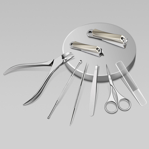 Juego <span class=keywords><strong>de</strong></span> <span class=keywords><strong>manicura</strong></span> <span class=keywords><strong>y</strong></span> <span class=keywords><strong>pedicura</strong></span> <span class=keywords><strong>de</strong></span> 8 piezas <span class=keywords><strong>de</strong></span> alta calidad, cortaúñas <span class=keywords><strong>de</strong></span> acero inoxidable con herramientas <span class=keywords><strong>de</strong></span> recorte grueso, bolsa con cremallera <span class=keywords><strong>de</strong></span> <span class=keywords><strong>Amazon</strong></span> - Product Image 2