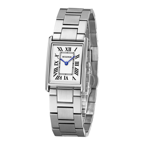 Montre-bracelet élégante de qualité supérieure en acier inoxydable 316 avec mouvement à quartz et fermoir papillon double bouton-poussoir pour un usage quotidien décontracté - Product Image 5