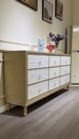 OEM/ODM accepté, nouvelle arrivée, armoire d'entrée rectangulaire moderne et simple, commode à 9 tiroirs pour chambre à coucher