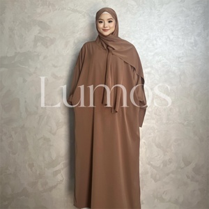 LM003 trùm đầu abaya Khăn trùm đầu gắn liền với túi hồi giáo jilbab cầu nguyện ăn mặc 1 mảnh jabab cầu nguyện ăn mặc khiêm tốn - Product Image 2