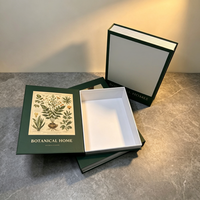Boîte rigide en forme de livre avec fermeture magnétique et doublure en éponge douce pour ensemble d'encens à l'agarwood, vente en gros