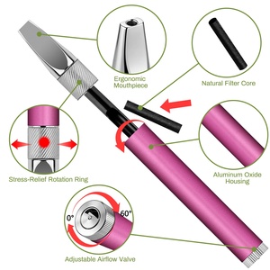 Inhalador de Acero Inoxidable para Aceites Esenciales, Sin Humo, para Dejar de Fumar, Unisex, para Respiración Profunda - Product Image 2