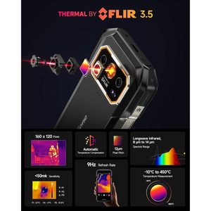 Téléphone robuste Ulefone Armor 27T Plus 6,78 pouces, 24 Go de RAM, 256 Go de stockage, caméra thermique, batterie 10600 mAh - Product Image 2