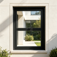 Ventana de Vidrio Transparente con Aislamiento Térmico, Plegable, Antienvejecimiento, de Fábrica HUACAI, para Proyectos de Renovación Rural de Bajo Costo