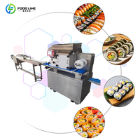 Machine à fabriquer des feuilles de riz pour la production de sushis, facile à nettoyer, avec coupe-rouleaux de sushis
