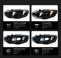 Phares avant de voiture DLW, mise à niveau des phares, lentille LED bicolore Snake Eye, Plug and Play pour BMW F32 F36 F82 2013-2020