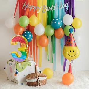 Piñata de papel personalizable con números coloridos Suministros de fiesta de cumpleaños para niños para Navidad Incluye antifaz y Asa - Product Image 3