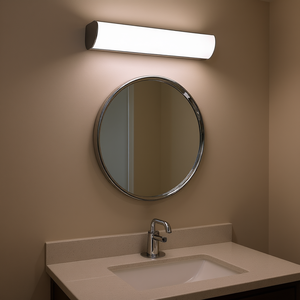 Applique murale LED chromée en fer pour miroir de salle de bain, 29 pouces, moderne, blanc chaud 3500K, IP44 - Product Image 2