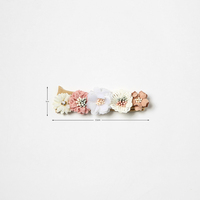 Bandeau pour bébé en mousseline de soie avec fleur élastique en tricot, accessoires pour cheveux de bébé pour les nouveau-nés