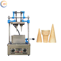 Machine automatique de fabrication de cornets de crème glacée machine commerciale de fabrication de cônes de gobelets à gaufres