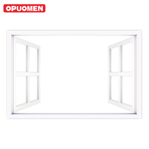 Fenêtre à <span class=keywords><strong>baie</strong></span> <span class=keywords><strong>vitrée</strong></span> extérieure à double vitrage isolée en aluminium <span class=keywords><strong>blanc</strong></span> OPUOMEN, combinaison de fenêtre à battants et de fenêtre à <span class=keywords><strong>baie</strong></span> - Product Image 6