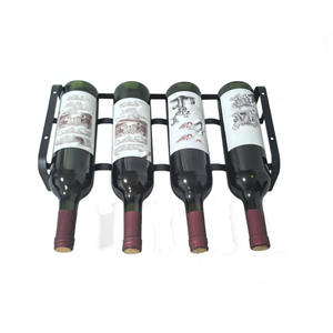 Estante de Vino Metálico Apilable de 4 Botellas para Mesa, Base de Almacenamiento de Vino con Exhibición - Product Image 3