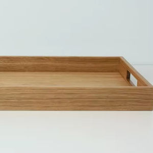 Bandeja de Servir de Madera Maciza Pulida a Mano, Diseño Ecológico, Forma Personalizada para Decoración del Hogar, Calidad Premium Natural - Product Image 1