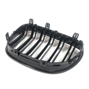 De fibra de carbono negro brillante doble línea de accesorios de coche parrilla delantera para <span class=keywords><strong>Bmw</strong></span> E60 E61Series5 - Product Image 4