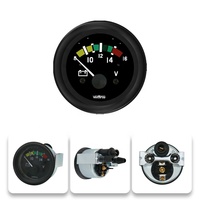 Wenle VTM101 Voltmeter Presisi Tinggi 52mm 8-16V Tahan Air Baru untuk Sepeda Motor